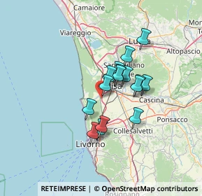 Mappa Via Stefano Piazzini, 56122 Pisa PI, Italia (9.88813)