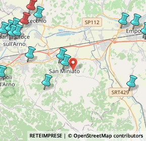 Mappa Via Francesco Ferrucci, 56028 San Miniato PI, Italia (6.62889)