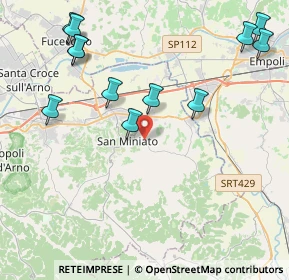 Mappa Via Francesco Ferrucci, 56028 San Miniato PI, Italia (5.0925)