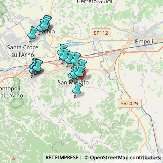 Mappa Via Francesco Ferrucci, 56028 San Miniato PI, Italia (4.0495)