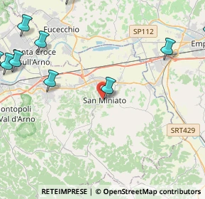 Mappa Via F. Guicciardini, 56028 San Miniato PI, Italia (7.04833)