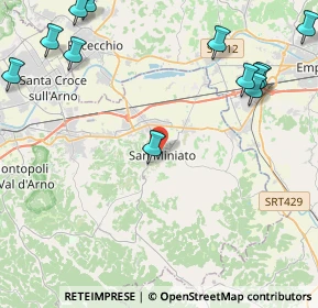 Mappa Via F. Guicciardini, 56028 San Miniato PI, Italia (6.36)