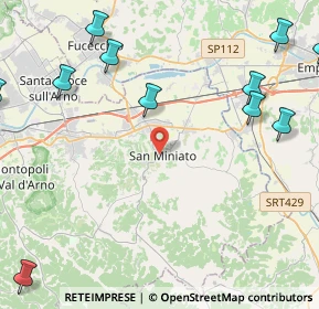 Mappa Via F. Guicciardini, 56028 San Miniato PI, Italia (6.65833)