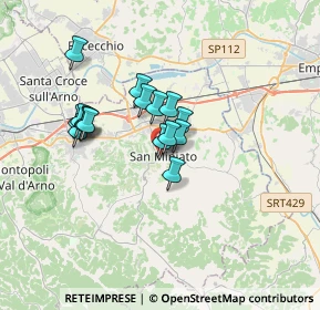Mappa Via F. Guicciardini, 56028 San Miniato PI, Italia (2.67063)