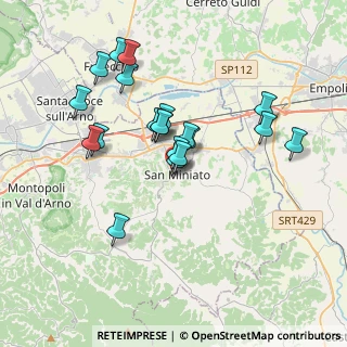 Mappa Via F. Guicciardini, 56028 San Miniato PI, Italia (3.358)