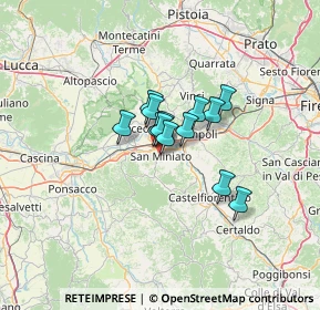 Mappa Via F. Guicciardini, 56028 San Miniato PI, Italia (7.55692)