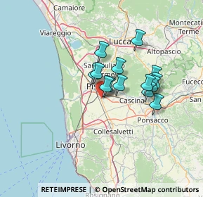 Mappa Via del Fosso Vecchio, 56121 Pisa PI, Italia (10.18786)