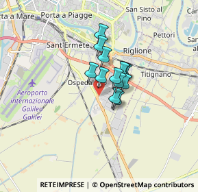 Mappa Via del Fosso Vecchio, 56121 Pisa PI, Italia (0.95231)