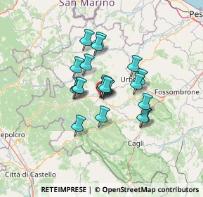Mappa Via Bernardino Ubaldini, 61049 Urbania PU, Italia (9.596)