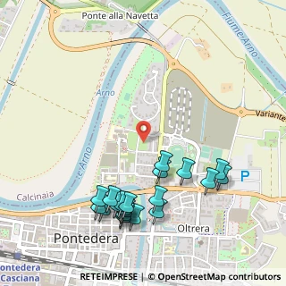 Mappa Via Milano, 56025 Pontedera PI, Italia (0.6065)