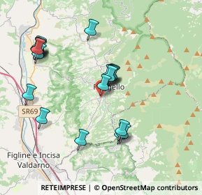 Mappa Piazza S. Pietro, 50066 Reggello FI, Italia (3.978)