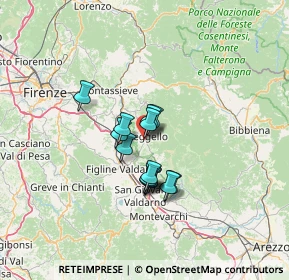 Mappa Piazza S. Pietro, 50066 Reggello FI, Italia (9.10143)