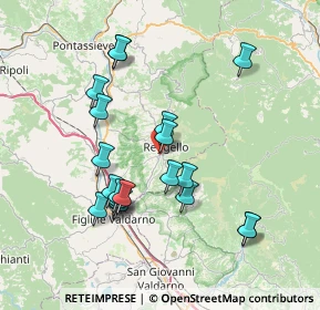 Mappa Piazza S. Pietro, 50066 Reggello FI, Italia (7.4445)