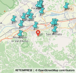 Mappa Via S. Giovanni Battista, 56028 San Miniato PI, Italia (4.6925)