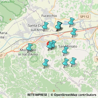 Mappa Via S. Giovanni Battista, 56028 San Miniato PI, Italia (3.42231)