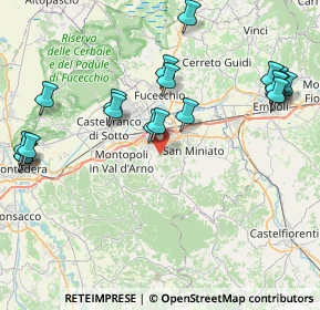 Mappa Via S. Giovanni Battista, 56028 San Miniato PI, Italia (9.8175)