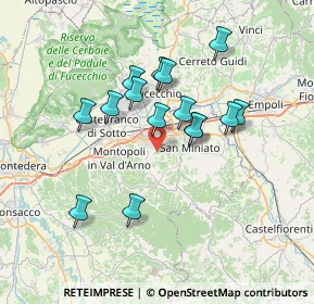 Mappa Via S. Giovanni Battista, 56028 San Miniato PI, Italia (6.292)
