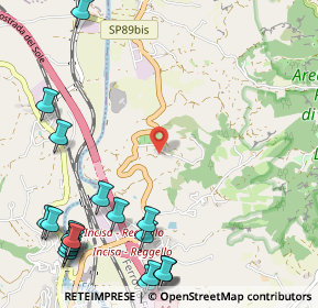 Mappa Località Torre del Castellano, 50066 Reggello FI, Italia (1.619)