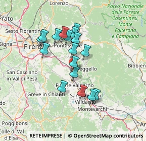 Mappa Località Torre del Castellano, 50066 Reggello FI, Italia (11.91706)