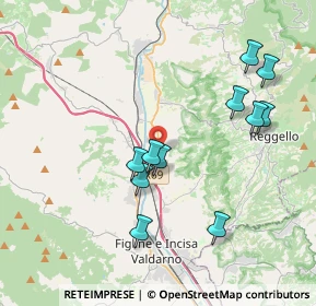 Mappa Località Torre del Castellano, 50066 Reggello FI, Italia (3.94818)