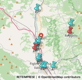 Mappa Località Torre del Castellano, 50066 Reggello FI, Italia (4.33333)