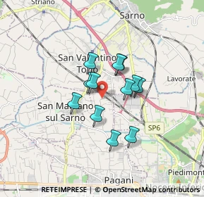 Mappa Via Fontana, 84016 Pagani SA, Italia (1.26083)