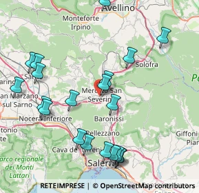 Mappa Via Macello, 84085 Mercato San Severino SA, Italia (9.7615)