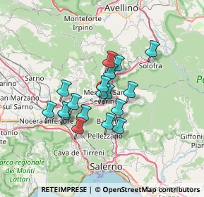 Mappa Via Macello, 84085 Mercato San Severino SA, Italia (5.395)