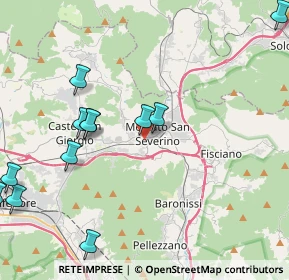 Mappa Via Vincenzo Alfano, 84085 Mercato San Severino SA, Italia (5.545)