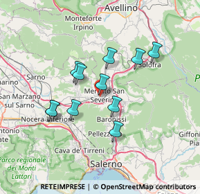 Mappa Via Vincenzo Alfano, 84085 Mercato San Severino SA, Italia (6.32727)