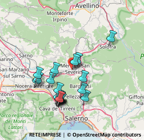 Mappa Via Vincenzo Alfano, 84085 Mercato San Severino SA, Italia (7.522)