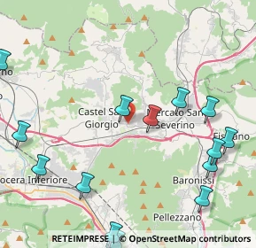 Mappa Via Cimitero, 84085 Mercato San Severino SA, Italia (6.15067)