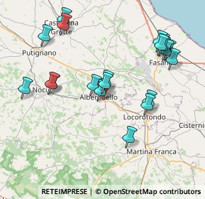 Mappa Via N. Piccinni, 70011 Alberobello BA, Italia (8.977)