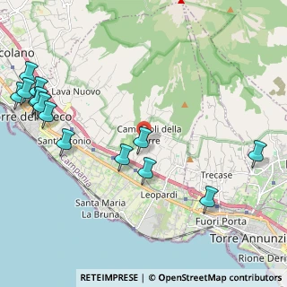 Mappa Via Chiazzolelle, 80059 Torre del Greco NA, Italia (3.06429)