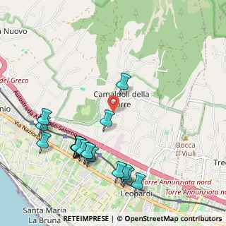 Mappa Via Chiazzolelle, 80059 Torre del Greco NA, Italia (1.2665)