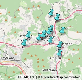 Mappa Via Vega, 84085 Mercato San Severino SA, Italia (2.93929)