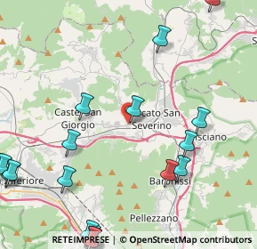 Mappa Via Vega, 84085 Mercato San Severino SA, Italia (6.53611)