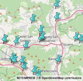 Mappa Via Vega, 84085 Mercato San Severino SA, Italia (5.6635)