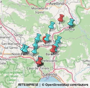 Mappa Via Giovanni Verga, 84085 Mercato San Severino SA, Italia (6.9535)