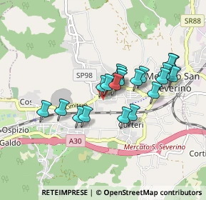 Mappa Via Santina Campana, 84085 Mercato San Severino SA, Italia (0.7795)