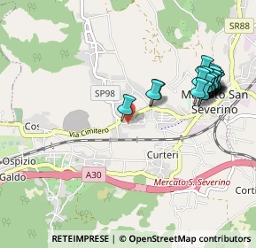 Mappa Via Santina Campana, 84085 Mercato San Severino SA, Italia (1.168)