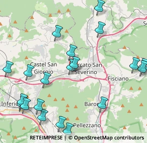 Mappa Via Luigi Pirandello, 84085 Mercato San Severino SA, Italia (5.6845)