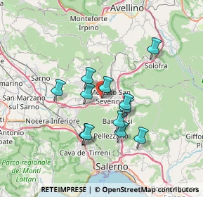 Mappa Via Luigi Pirandello, 84085 Mercato San Severino SA, Italia (6.22667)
