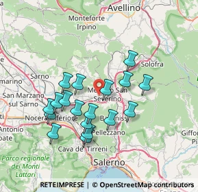 Mappa Via Santina Campana, 84085 Mercato San Severino SA, Italia (6.895)