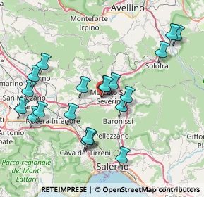 Mappa Via Santina Campana, 84085 Mercato San Severino SA, Italia (8.648)