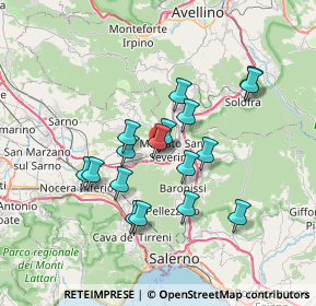 Mappa Via Santina Campana, 84085 Mercato San Severino SA, Italia (6.45059)