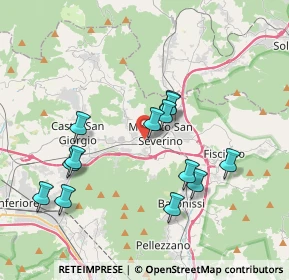 Mappa Via Molino del Pagano, 84085 Mercato San Severino SA, Italia (3.90385)