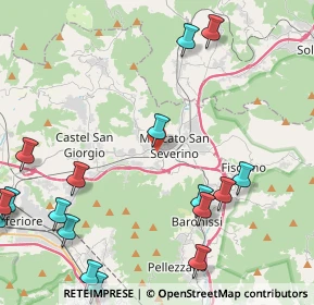 Mappa Via Molino del Pagano, 84085 Mercato San Severino SA, Italia (6.38765)