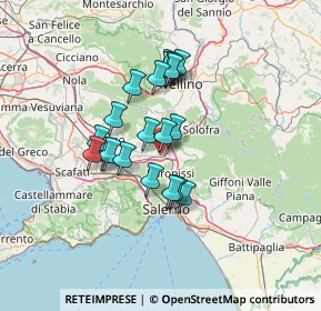 Mappa Via Molino del Pagano, 84085 Mercato San Severino SA, Italia (11.2135)