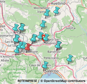 Mappa VIA TROTTA MONSIGNOR F., 84085 Mercato San Severino SA, Italia (8.2235)